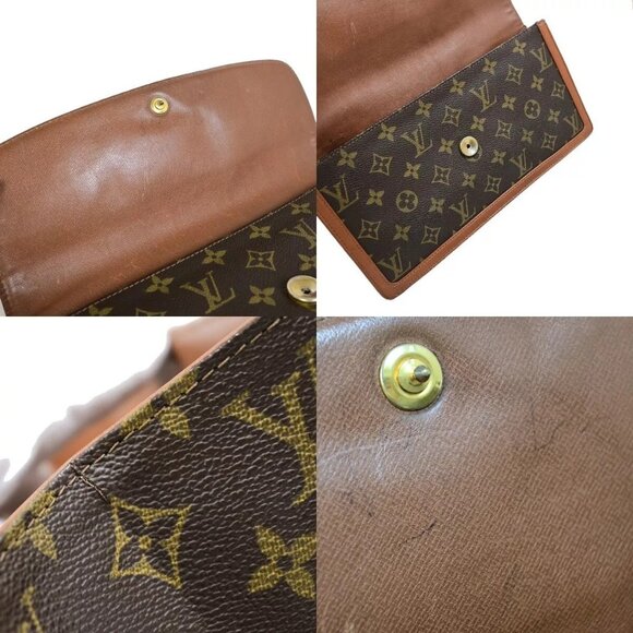 LOUIS VUITTON Pochette Dam GM Clutch Hand Bag Monogram Leather BN - Picture 9 of 15